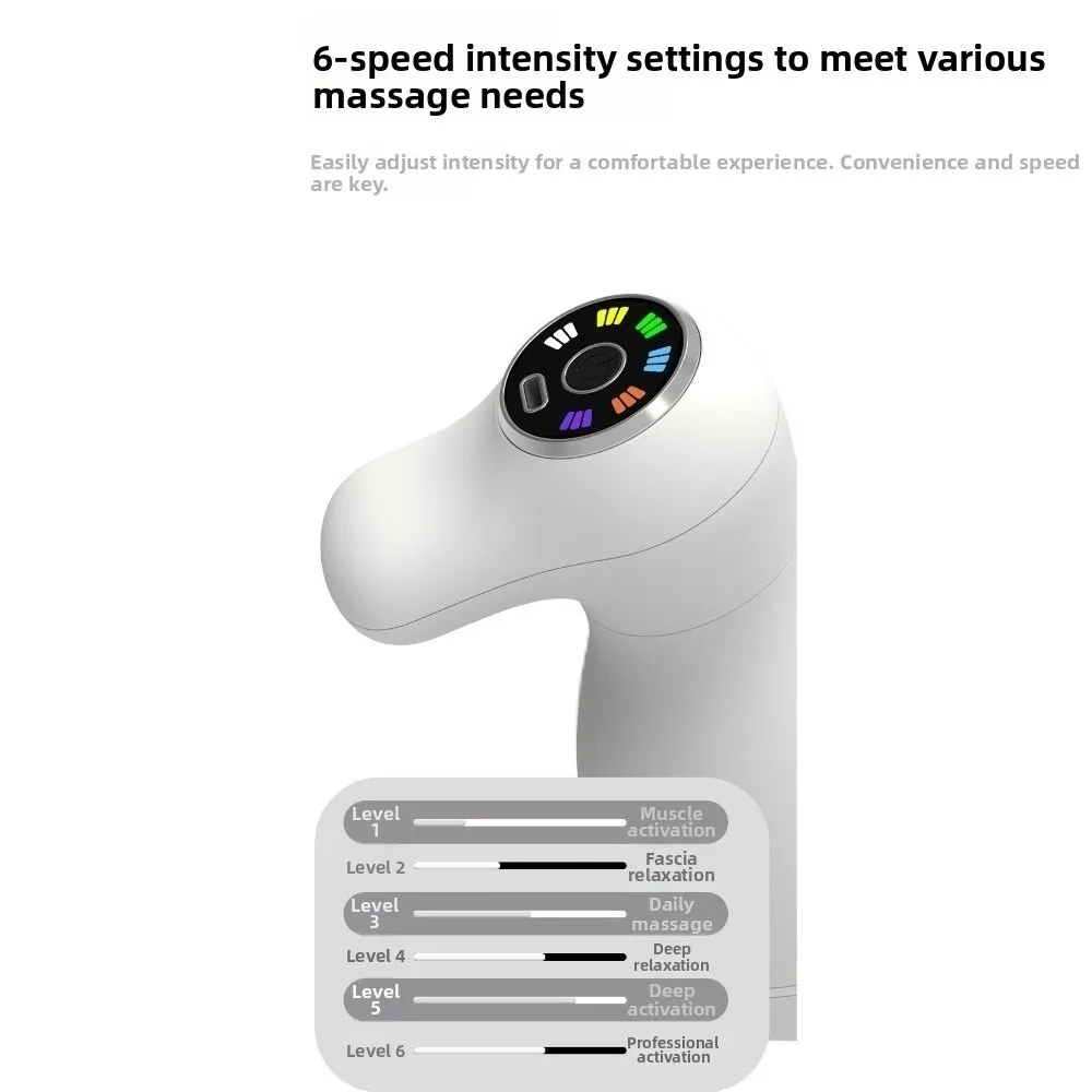 Mini Portable Electric Massager with 3 Interchangeable Heads Adjustable Rechargeable Cellulite Roller Fitness Wireless