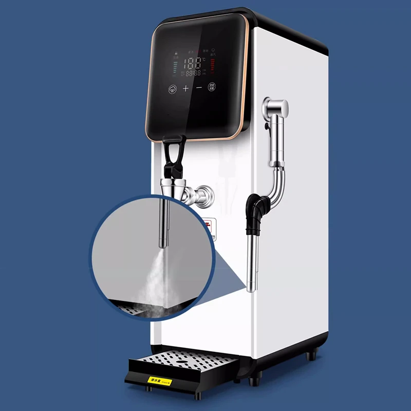 Caldeira de água passo a passo comercial máquina de extração de chá elétrica a vapor leite loja de chá bar espuma de leite máquina de água quente