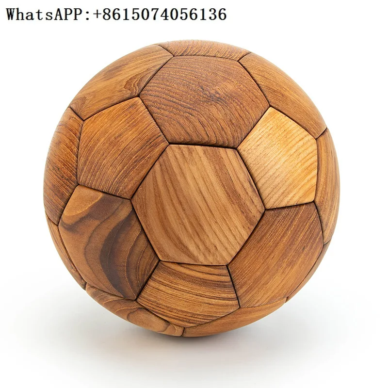 

Football tenon and mortise bamboo handicrafts bamboo ball office decoration ornaments