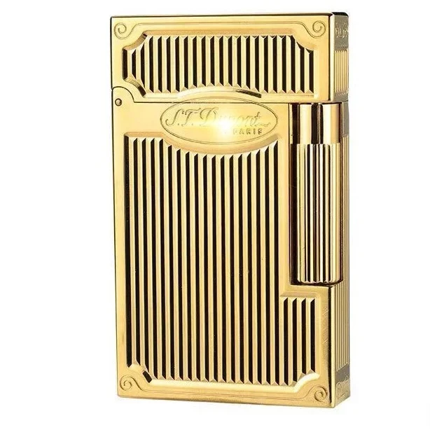 

D L1/ L2 Options Classic Silver Roller Lighter Collection, Golden Arabesque, Loud Ping Sound, Butane Refillable