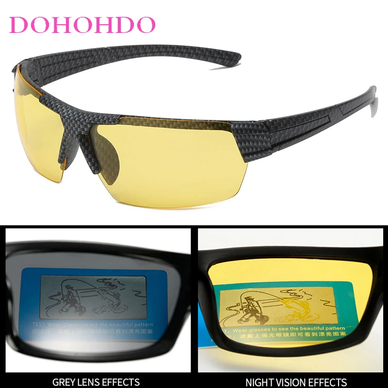 

2026 Sports Polarized Sunglasses Woman Anti-Glare Driving Classic Shades Man Day And Night Vision Outdoor Sports Goggles UV400