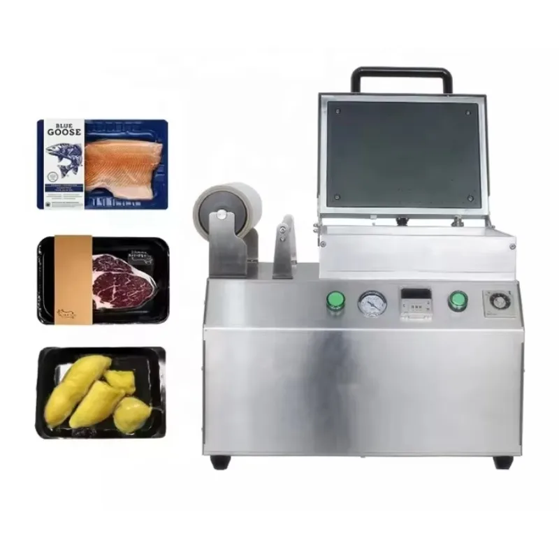 

【Best-selling】Easy To Operate 240VCT For 1 Factory Body-fit Sausage Beef Food Vacuum Sealer Packaging Machine Vacuum Tray Packin