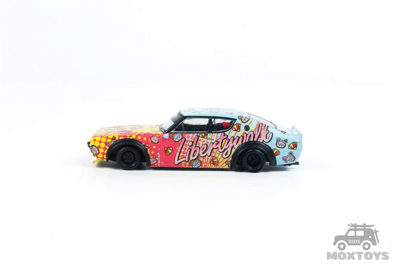 نموذج سيارة مشي صغيرة GT-Skyline Kenmeri liberity ، 1:64 ، LBWK ، KUMA ، LHD ، دييكاست