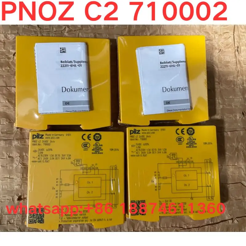 Brand-new  710002 PNOZ C2 24VDC safety switch relay