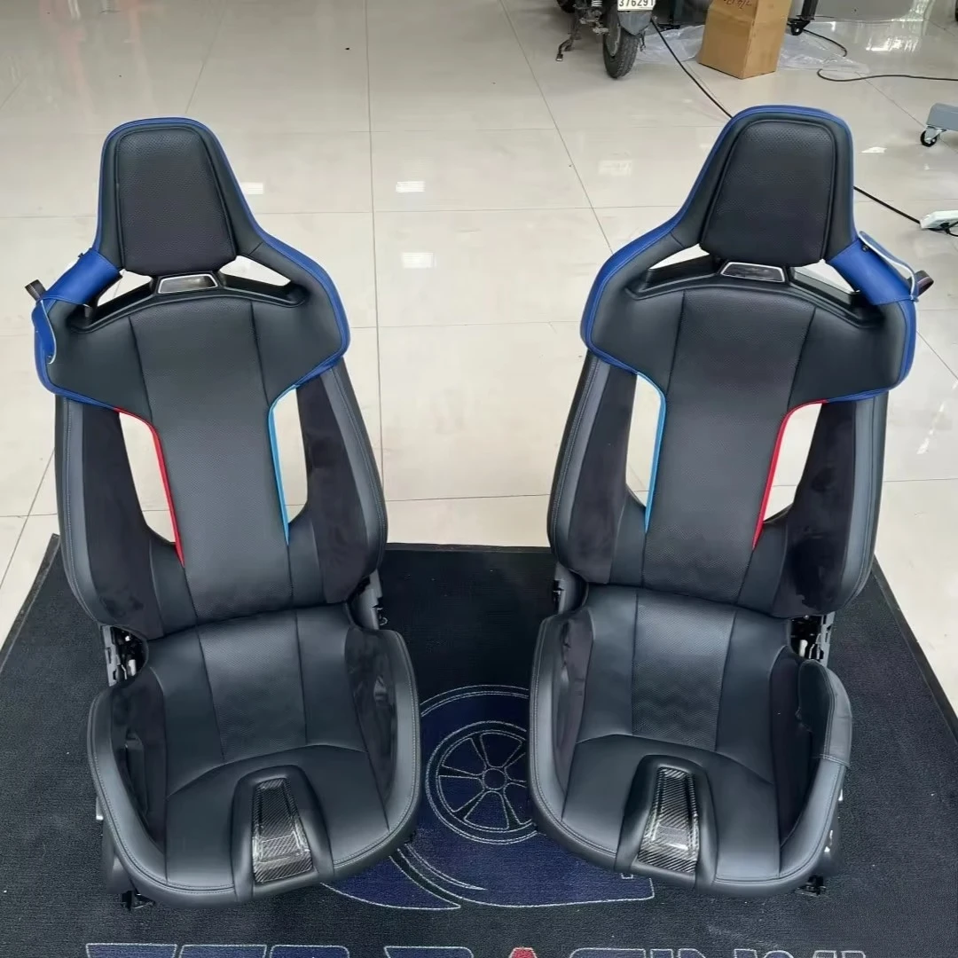A pair Carbon Fiber Racing Bucket Seats Fit For BMW G87 M2 G80 M3 G82 M4 M Series Front Sport Interior Seats
