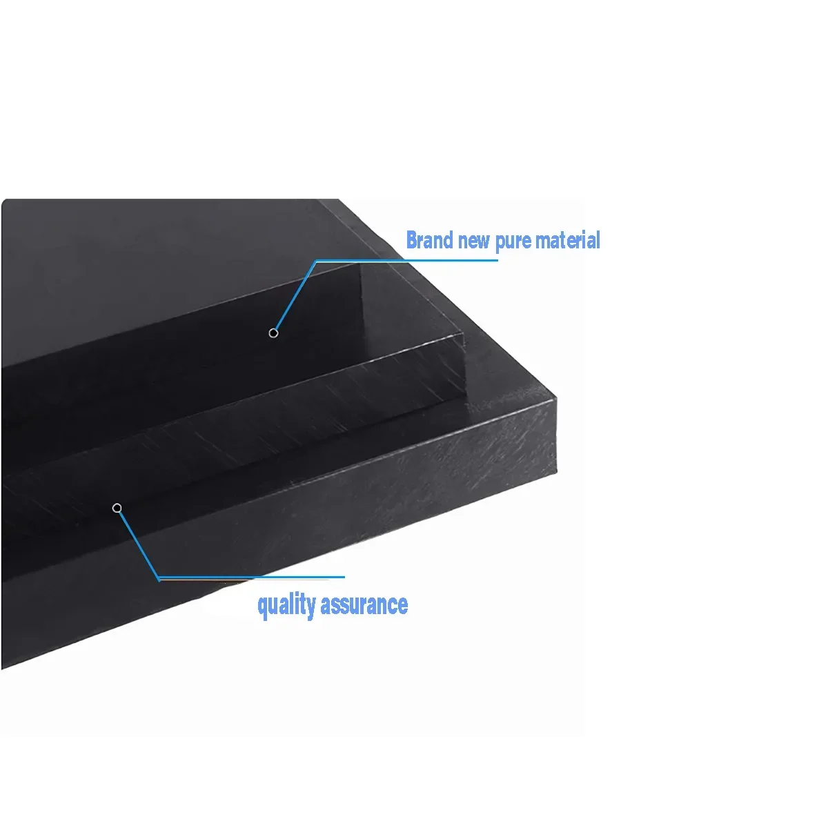 Black Nylon Plastic Board PP Gasket/PE Black Board/ABS Board Pom Pad/HDPE Hard Board Processing Customization