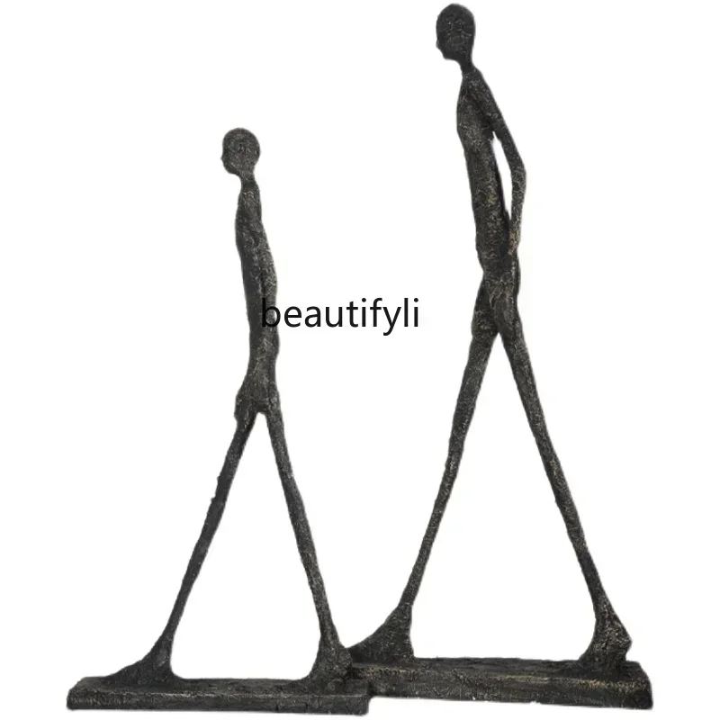 

A55 Creative Abstract Figure Sculpture Ornament Sales Office Lobby Floor to Floor Hotel Lobby Artwork