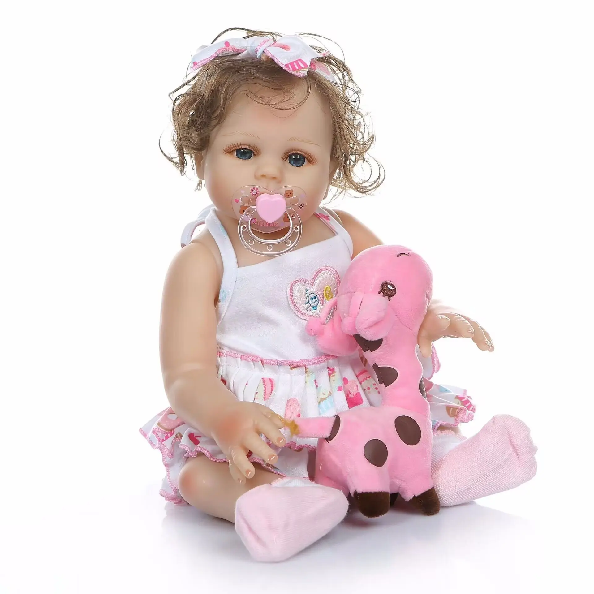 

Куклы Reborn Baby Dolls 45 см, реалистичная силиконовая кукла для новорожденных девочек с одеждой и аксессуарами для кукол, лучший набор на день рождения для девочек