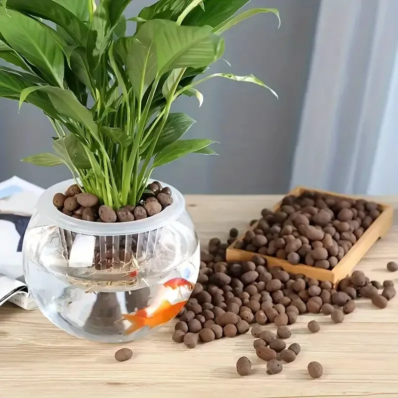수족관 장식, 수생 식물 재배, 다육 식물 및 분재용 경량 및 통기성 테라코타 펠렛, 배수 개선