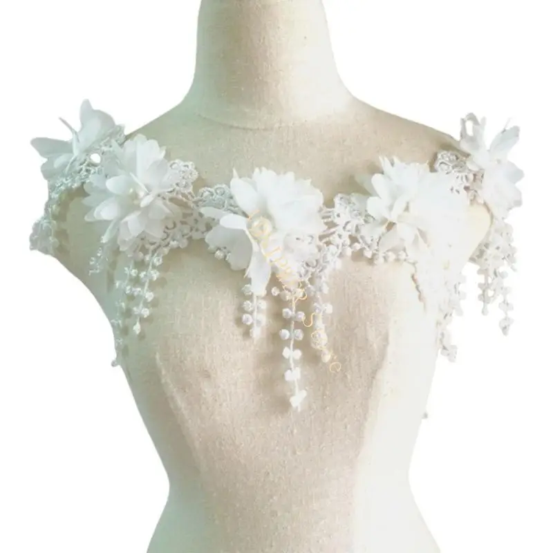 Haftowane haftowane przycinanie welonów ślubnych