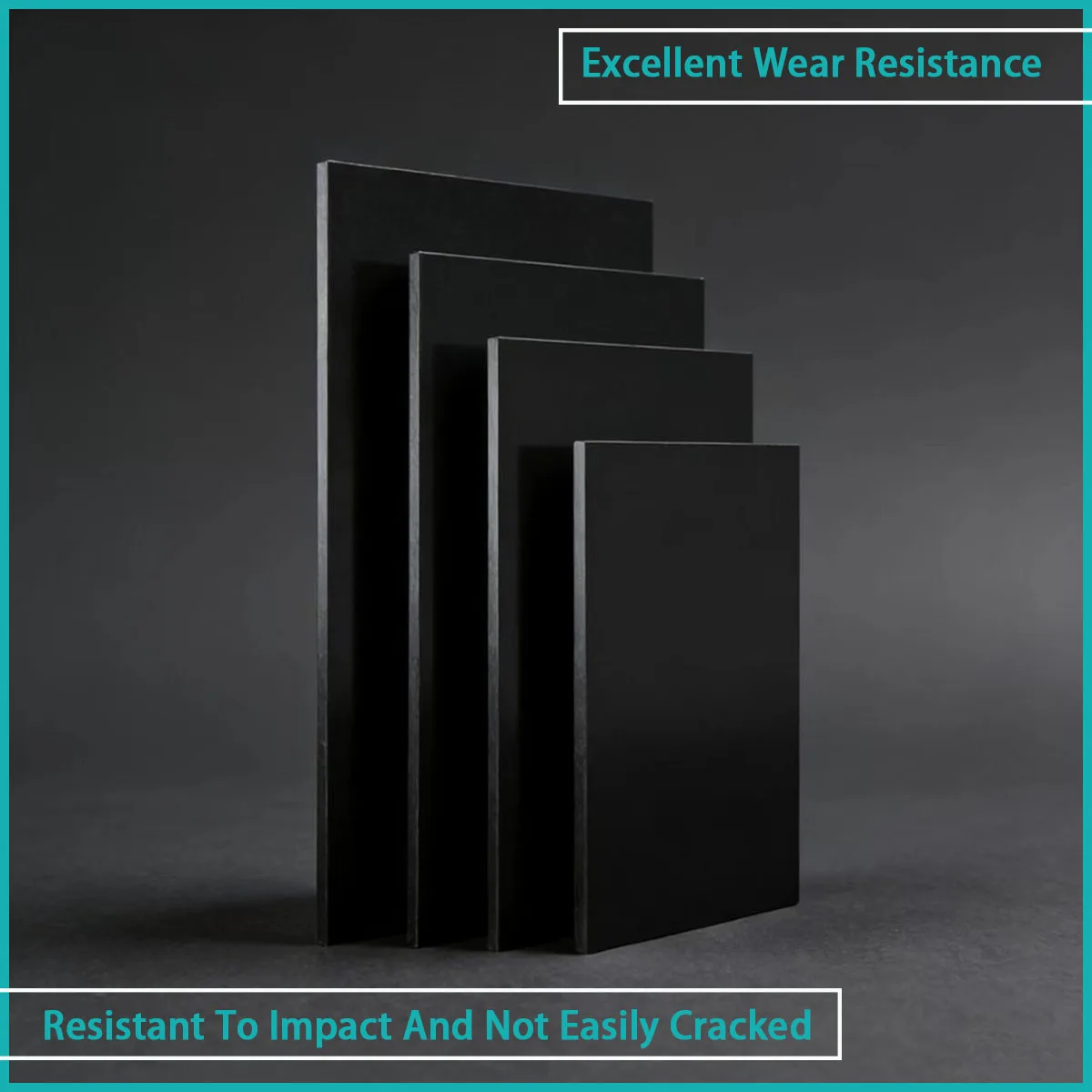 3-40mm thick black polyethylene square plate is used for mechanical lining, wear-resistant parts,industrial structural parts,etc