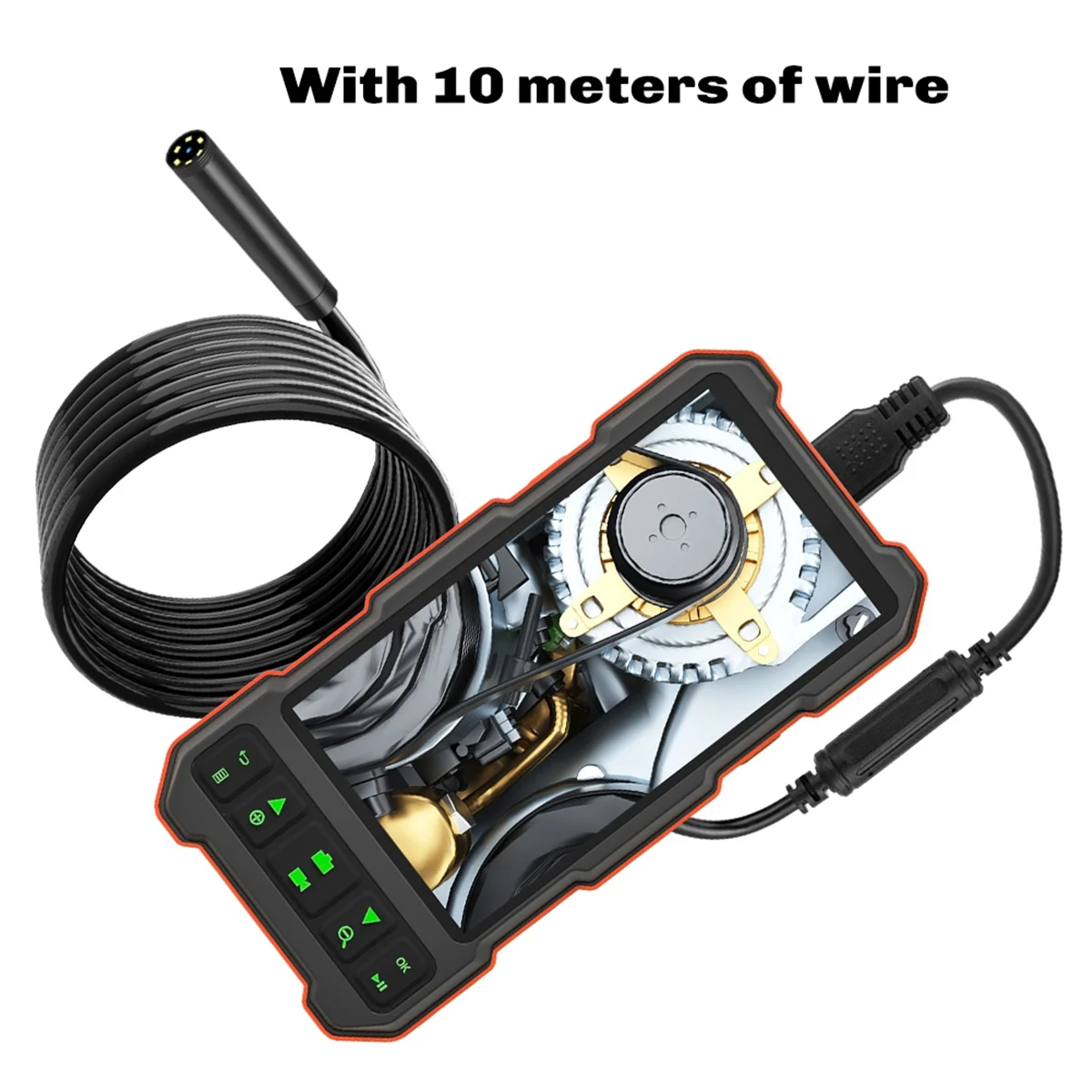 Industrial Endoscope 1080P Endoscope with 5 Inch IPS Screen for Pipe Sewer