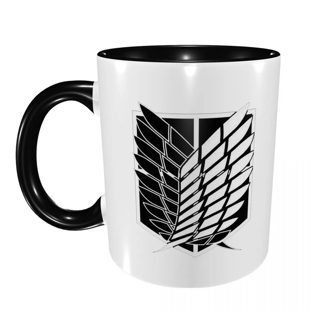 Attack On Titan Wings Of Freedom Mug Funny Ceramic Coffee Cups Tea Mugs Milk Cup Drinkware Gift for Woman Man
