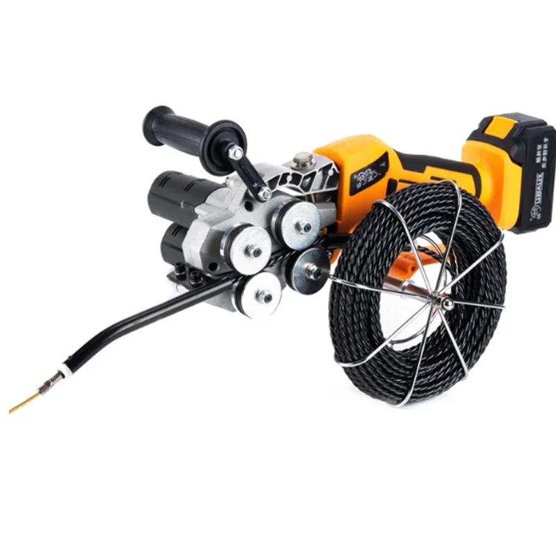 20M Lead Threading Machine Lithium Battery Pull-Through Equipment 21V Automatic Electrical Cable Jumper Lead Tool