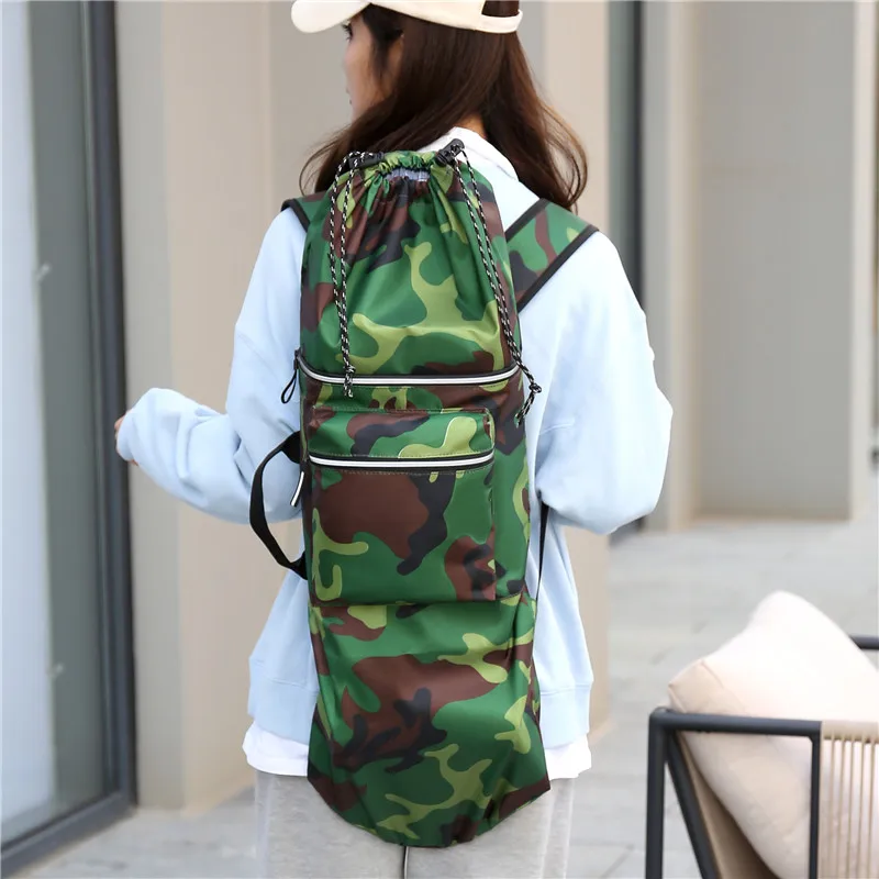 Thickened Waterproof Professional Skateboard Bag, Canvas, Long Board, Land Surfboard Bag, Multifunctional Backpack