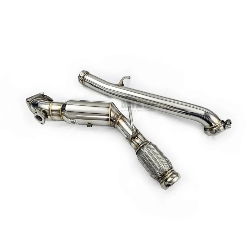 High flow Exhaust Downpipe For Jeep Wrangler Rubicon JL 2.0T quality Stainless Steel Exhaust Modification system