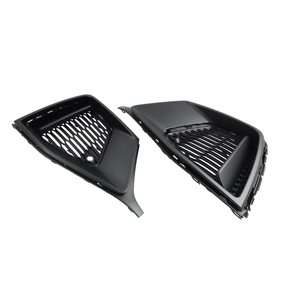 Car Front Bumper Cover Lower Side Grille Surround Insert Black Accessories for Audi Q8 2019-2023 for Sport Model Only