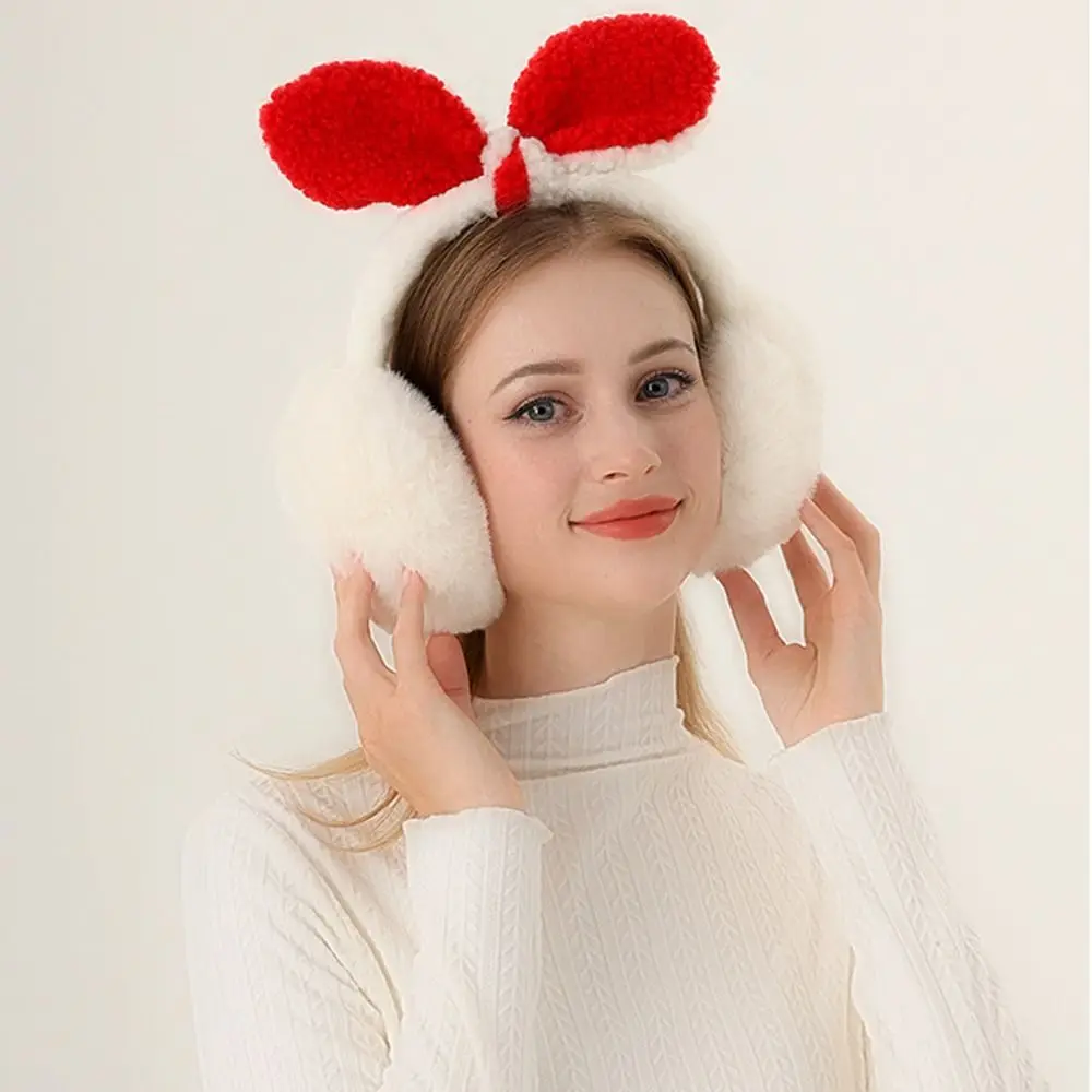 Winter Plush Ear Cover Fashion Foldable Windproof Ear Warmer Cold Protection Outdoor Riding Earmuffs