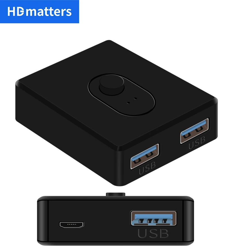 USB 2.0/USB 3.0 Switch KVM Switch Selector Bi-Direction Switch Splitter Printer Keyboard Mouse Sharing