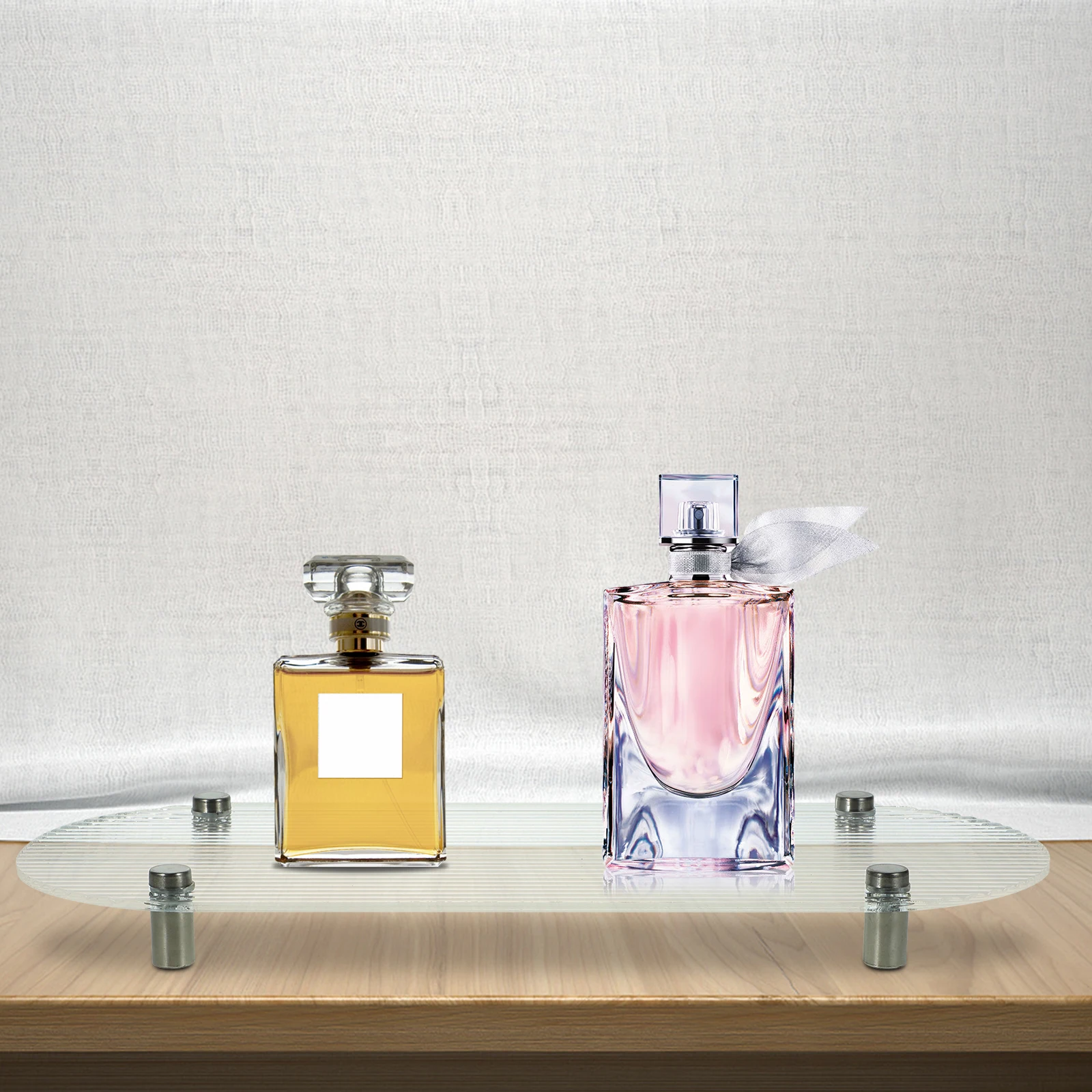 

Fragrance Acrylic Perfume Tray Organizer for Dresser Vanity Trays Dressers