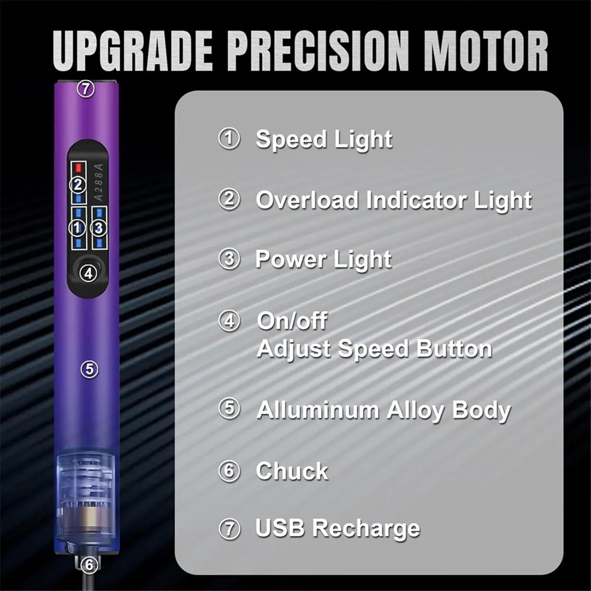 TOP RATED~USB Rechargeable Engraving Pen Engraver,Portable DIY Hand Drill for Jewelry Making,Metal Wood Stone Plastic Glass,
