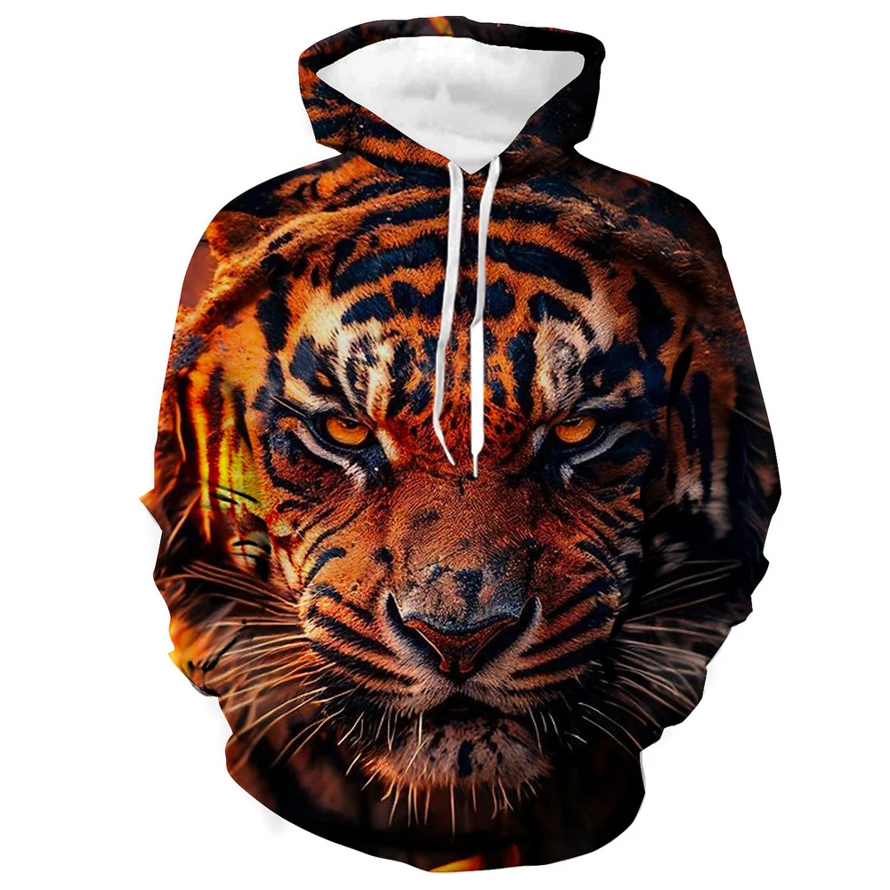 

Boutique Overbearing Siberian Tiger Printed Hoodie Men Comfortable Fashion Top Men Street Casual Clothing Men Warm Winter Hoodie