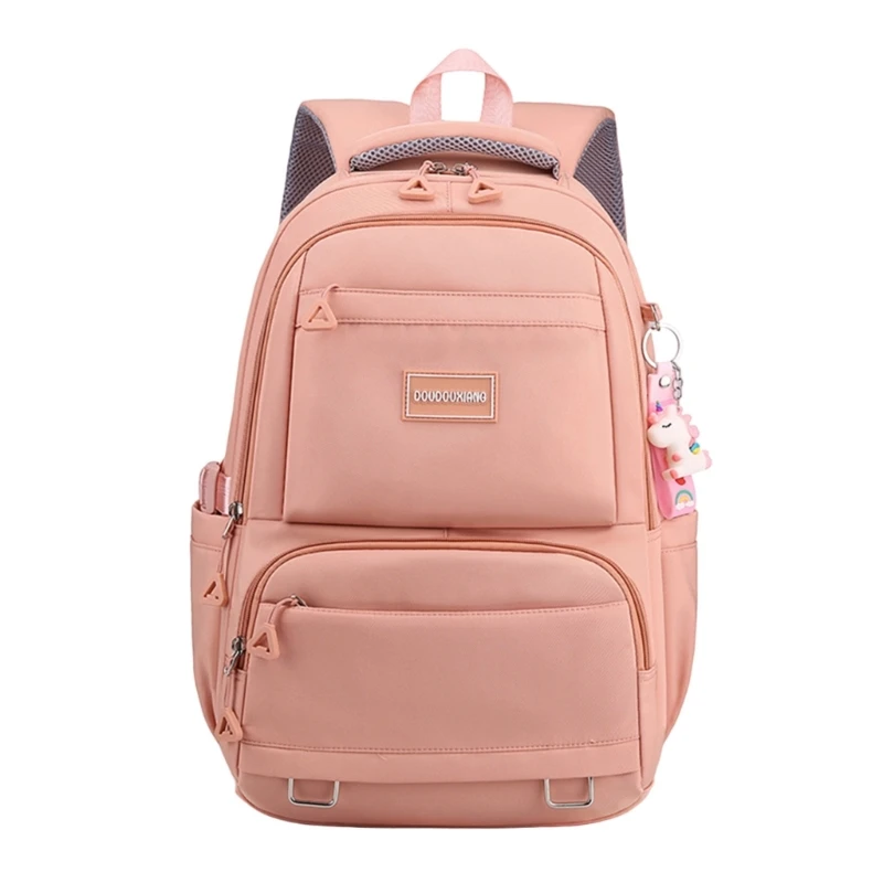 Functional Teenager School Daypack ความจุขนาดใหญ่ Daypack กระเป๋าหนังสือไนลอนกระเป๋าเดินทาง