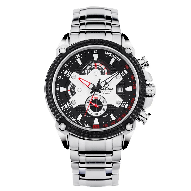 Мужские наручные часы CASIMA, кварцевый механизм, простая тенденция, модные, Джокер, светящиеся, водонепроницаемые, модель ST-8107-1016