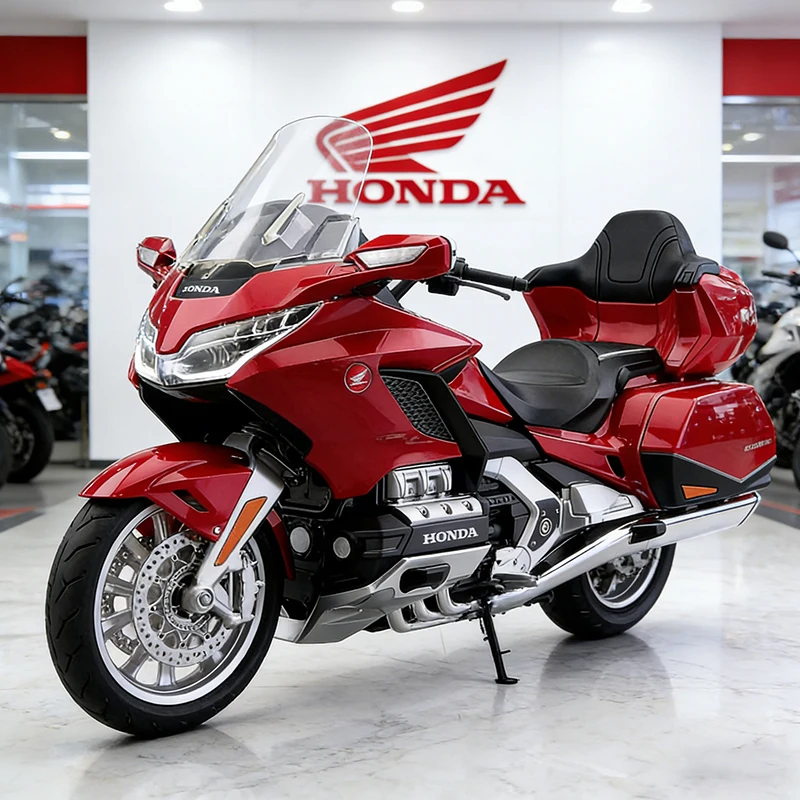 

Модель мотоцикла Honda Gold Wing GL1800 из литого сплава, масштаб 1:12, со звуком и светом, внедорожный, коллекционная игрушка-автомобиль