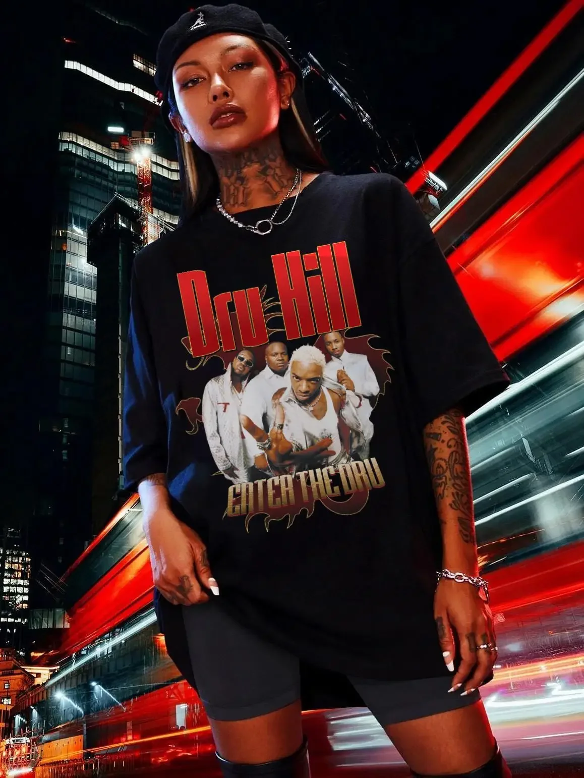 Dru Hill Camiseta unisex Chaquetas retro de hip hop, Freekn You Halloween, Música Jodec Camisetas unisex para hombres y mujeres Camisetas de verano de algodón
