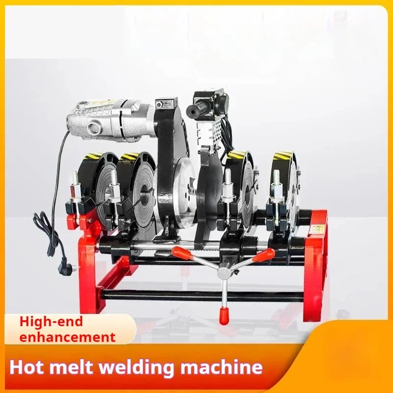 Pe Pipe Butt Welding Machine Hand-operated Manual Semi-automatic Automatic Hot Melt Hydraulic Four-ring Butt Welding Machine//