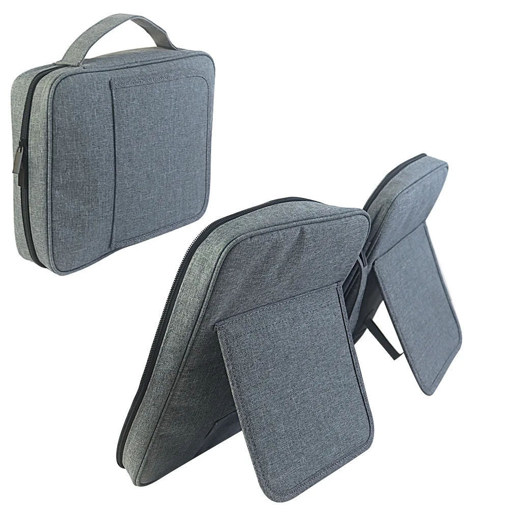 Gray Book Cover With Handle Holder Style Storage Bag Bible Book Cover