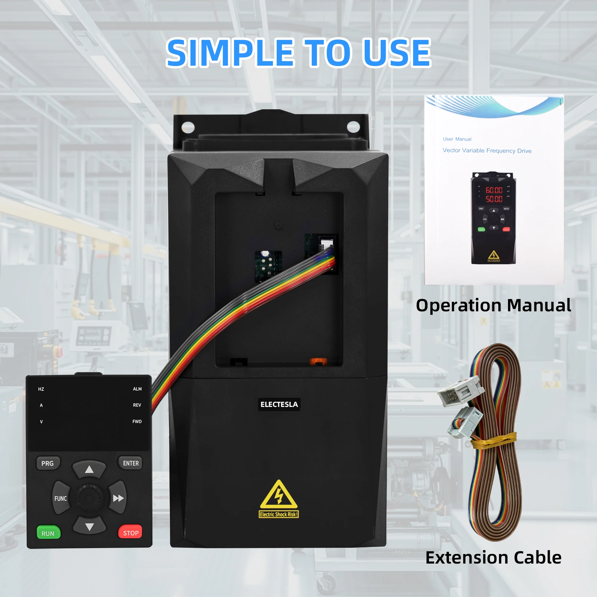 VFD 380V 0.4/0.75/1.5/2.2/3KW Three-phase Motor Speed Controller Frequency Converter Variable Frequency Drive Inverter
