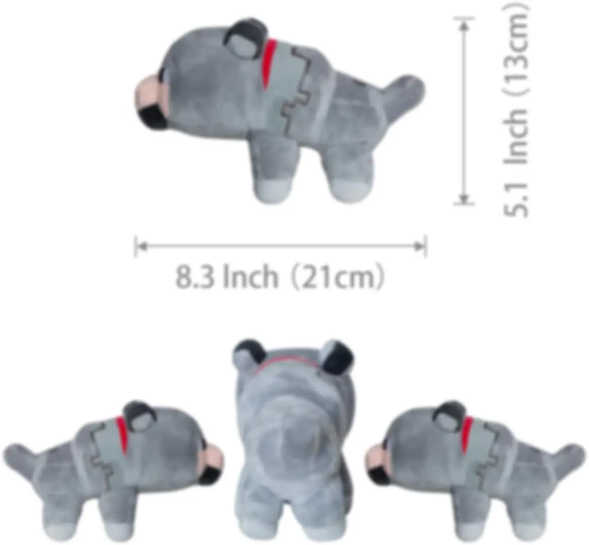 ตุ๊กตาหมาป่าขนนุ่ม ขนาด 8.3 นิ้ว ของเล่นตุ๊กตาหมาป่าสำหรับเด็กชายและเด็กหญิง ของขวัญวันเกิดและวันขอบคุณพระเจ้าสำหรับเด็กและแฟนๆ