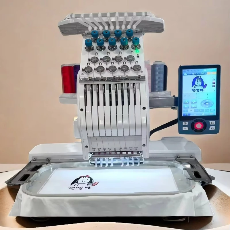 Multi Head Industrial Embroidery Machine Computerized Equipment for Garment and Cap Manufacturing