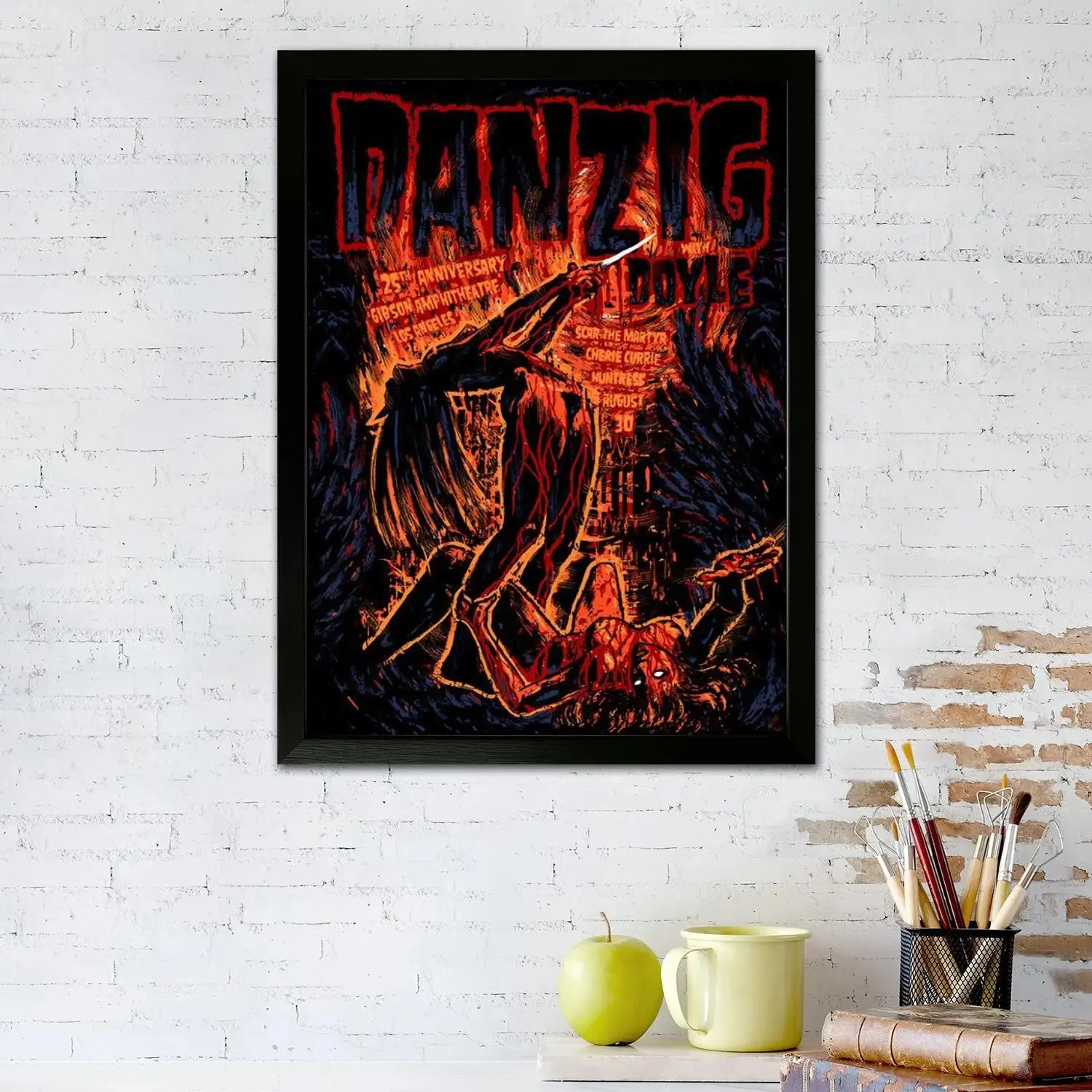 Glenn Danzig Canvas Art Poster and Wall Art Picture Print, Modern Family Bedroom Decor Posters,Decorative painting