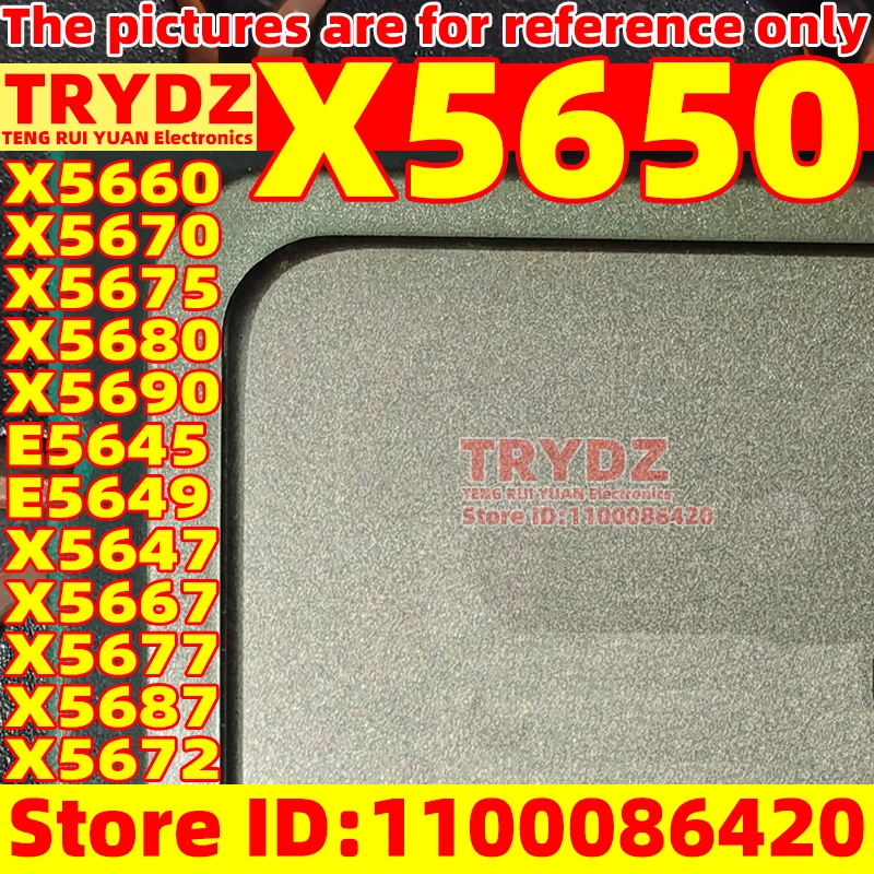 1pcs X5650 X5660 X5670 X5675 X5680 X5690 E5645 E5649 X5647 X5667 X5677 X5687 X5672 Usado