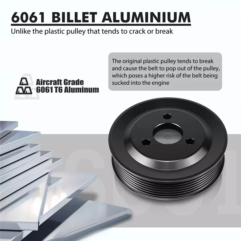 

Premium Heavy Duty Aluminium Power Steering Pump Pulley 32427553955 For BMW N54 E82 E88 E90 E92 335I