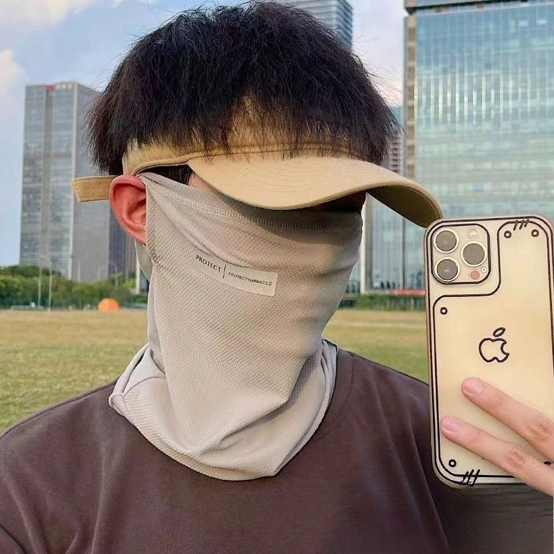 Immagine 7: Maschera protettiva UV per ciclismo e guida estiva, modello ampio