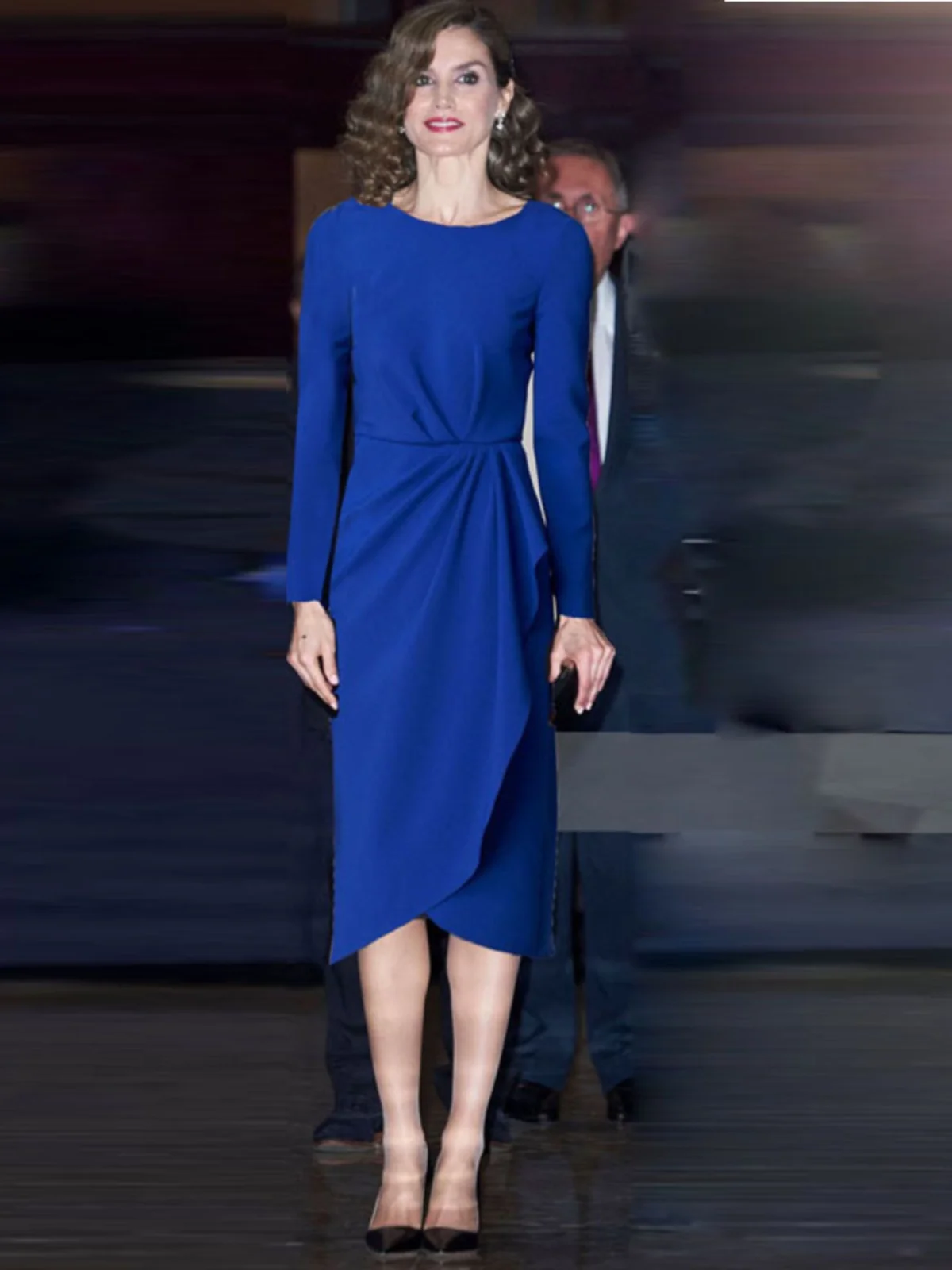 

Ele Slim Fit Evening Dr Royal High Quali Women's Faionable Bodycon Gown for Par Wedding Celebration Polyester Fiber