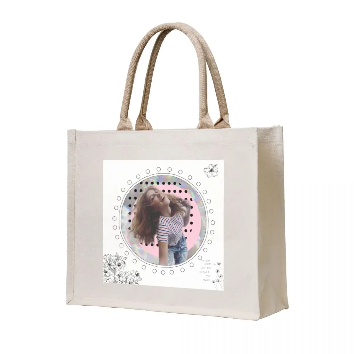 

Millie Bobby brown Tote Bag Fabric bag Lady bag personalized tote great