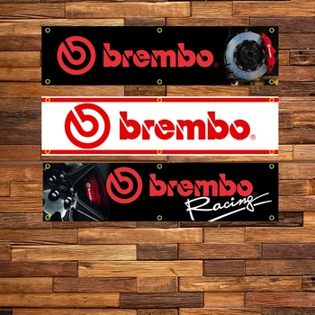WinBanner 2x8 Fts Autoteile-Brembo Banner Polyester bedruckte Flagge Garage oder Outdoor zur Dekoration FLAGGE