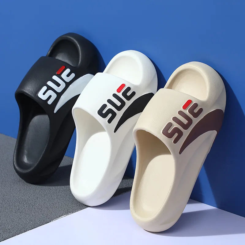 

Fashion Solid Color Summer Unisex Home Shoes Cosy Couple Slides Lithe Soft Sandals For Men And Women Slippers Indoor Flip Flops