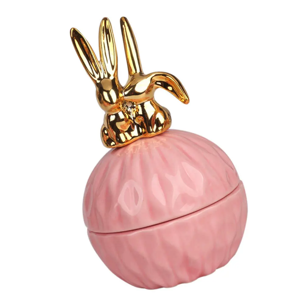 

Ceramic Ring Jewelry Box Candy Container Creative Storage for Snacks Candy Box Party Favors Holder