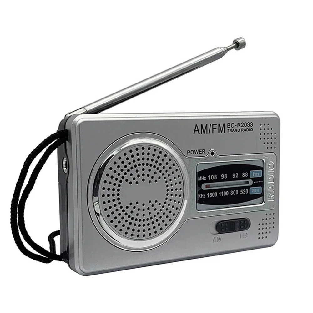 

AM FM Pocket Radio Player Dual Band HiFi Elder Pointer Radio Battery Powered Pocket Pointer Radio 3.5mm Jack Built-in Speaker