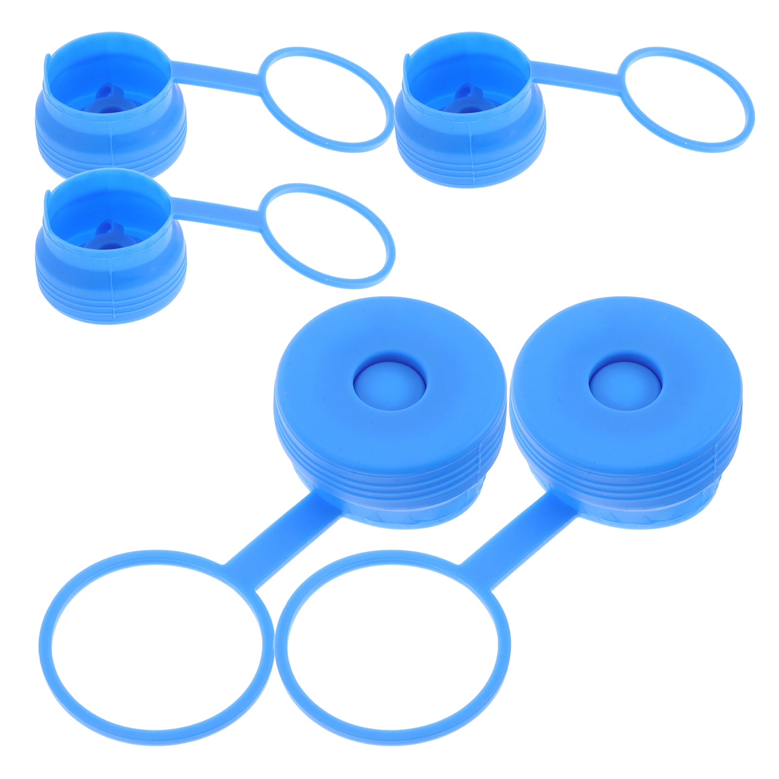 

5pcs Jug Caps Reusable Silicone Water Bottle Caps Bucket Lids for Gallon Jugs Bottles Non Spill Easy