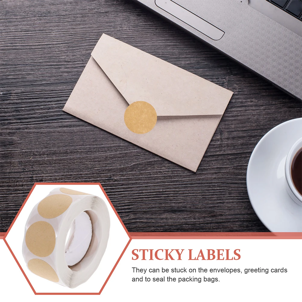 

5 Rolls Colored Dot Stickers Round Label Stickers Classification Adhesive Labels For Home Storage Sealing Labeling Folder File