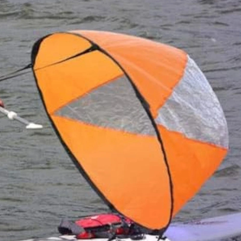 Kayak Sail Paddle, Downwind Sail Kit Kayak Downwind Sail Portable Folding Sail