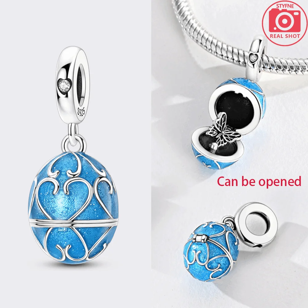 Beads 925 Sterling Silver Charms Original Rocket Space Pendant Beads Fit Bracelet Jewelry Diy Women Fine Gift Accessory