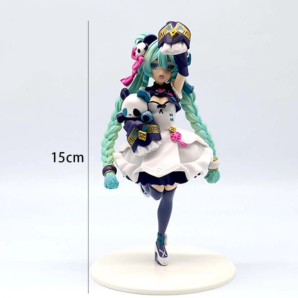 Oryginalna figurka kolekcjonerska Vocaloid Hatsune Miku, 22 cm, anime, kawaii, model lalki, zabawka kolekcjonerska - dostępna od ręki.